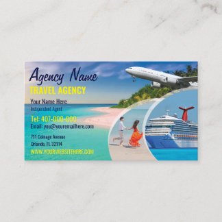 Travel Agent Business Card Template