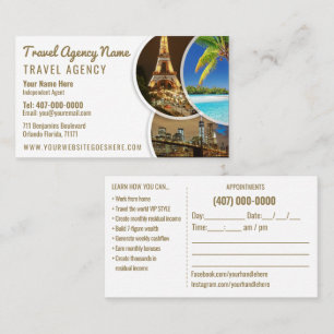 Travel Agent Template Business Card