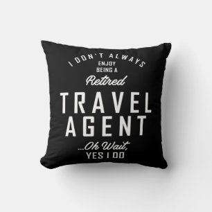 Travel Agent Work Job Title Gift Throw Pillow