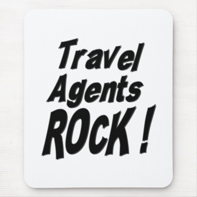 Travel Agents Rock! Mousepad (Front)