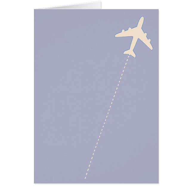 travel airplane with dotted line (Front)