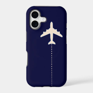 travel airplane with dotted line