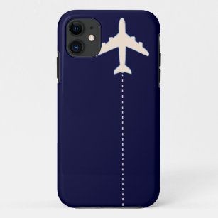 travel airplane with dotted line Case-Mate iPhone case