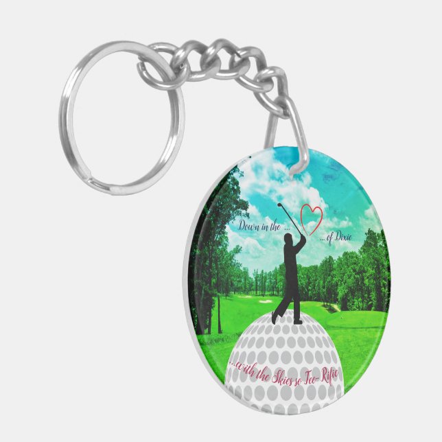 Travel Alabama Golfers Keychain (Front Left)