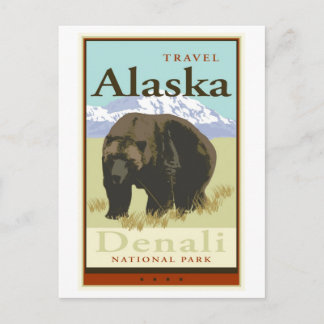Travel Alaska Postcard