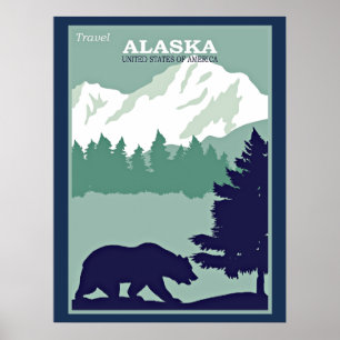 Travel Alaska Poster