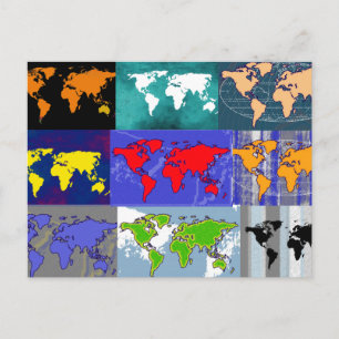 travel all over the world postcard