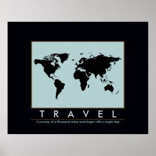 travel all over the world poster