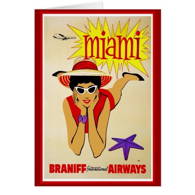 Travel America Print Retro Vintage Travel (Front)