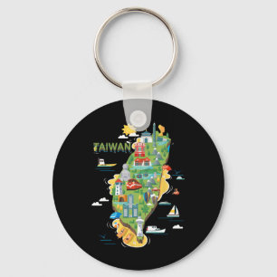 Travel Around Asia Taiwan Taipei Family Vacation S Keychain
