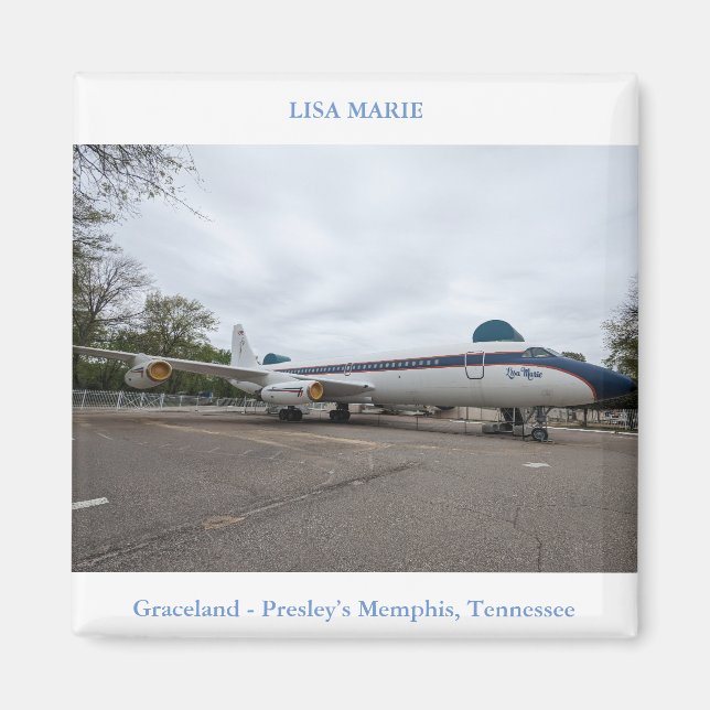 Travel Art Lisa Marie Elvis Presley Magnet (Devant)