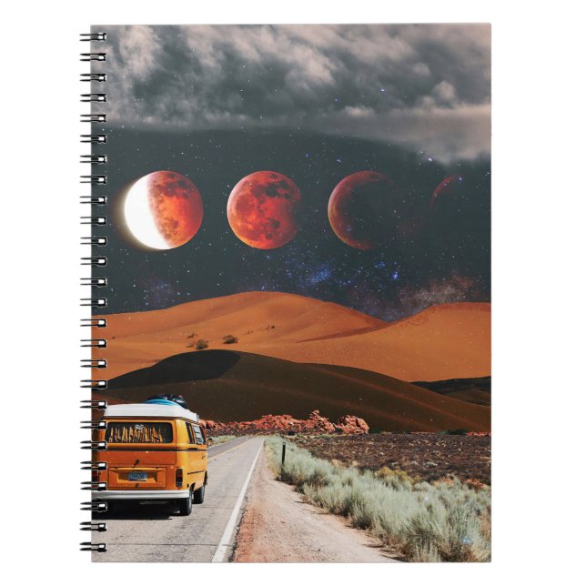 Travel Art Long Travel Notebook (Front)