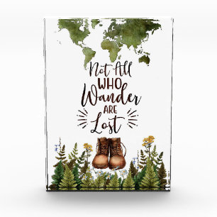 Travel Art Not All Who Wander Are Lost Photo Block