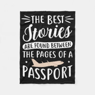 Travel Art The Best Travel Stories Fleece Blanket
