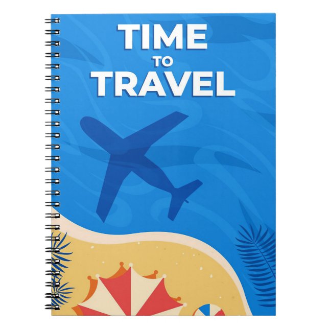 Travel Art Time To Travels Notebook (Front)