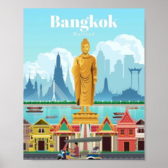 Travel Art Travel To Bangkok Poster (Front)
