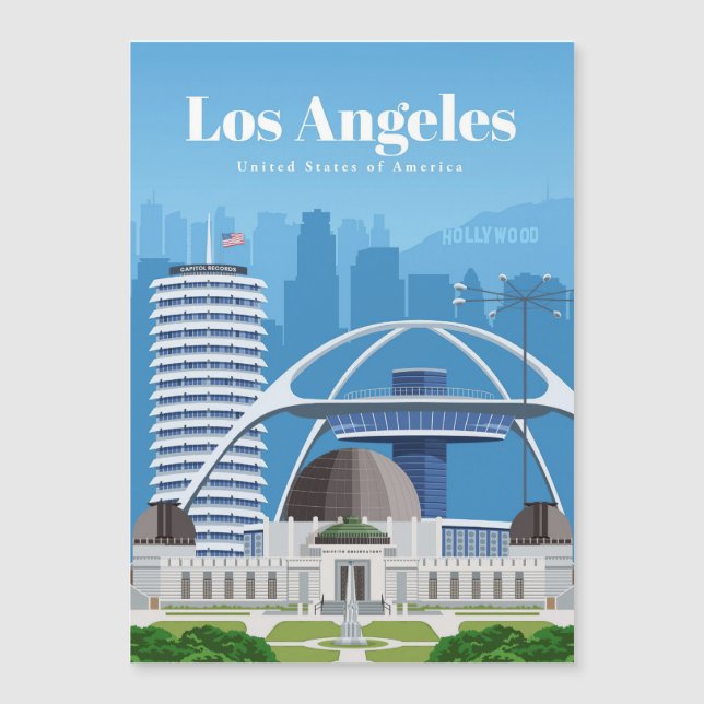 Travel Art Travel to Los Angeles (Front)