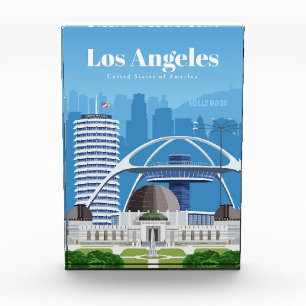 Travel Art Travel to Los Angeles Photo Block