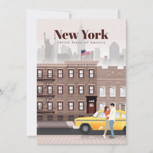Travel Art Travel To New York City Invitation