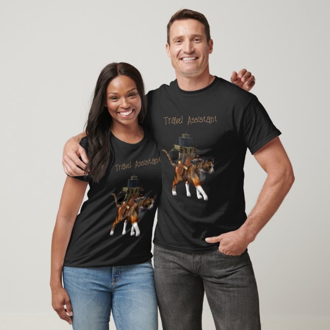 Travel assistant cat tee shirt (Unisex)
