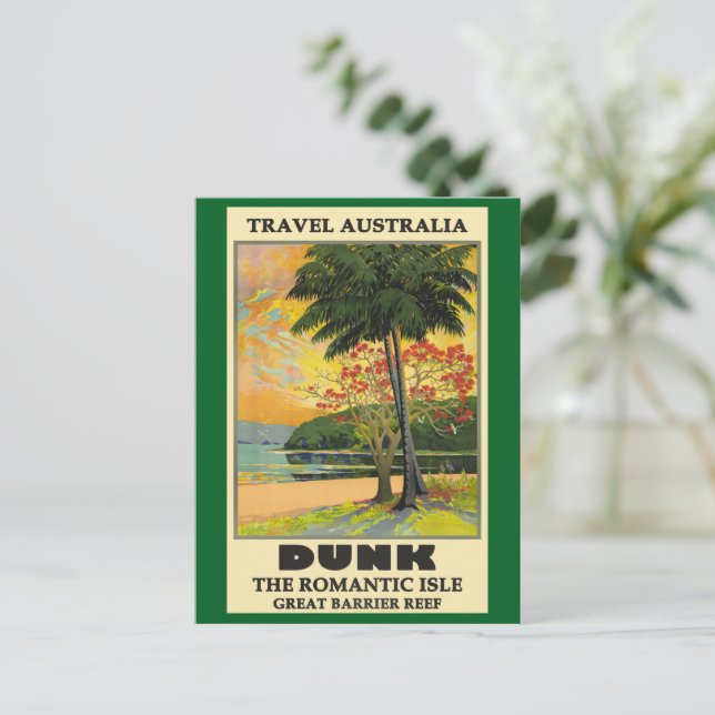 Travel Australia, Dunk, Holiday Postcard (Standing Front)