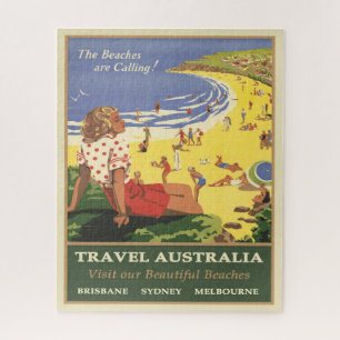 Travel Australia The Beaches are Calling Jigsaw Puzzle