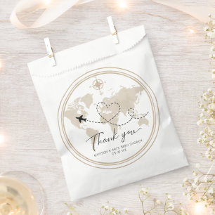 Travel Baby Shower Favour Bag – Thank You Map