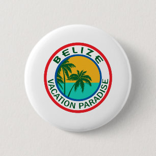 TRAVEL BELIZE 2 INCH ROUND BUTTON