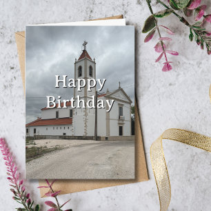 Travel Birthday Church Portugal Fun Photo Card