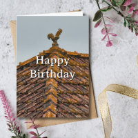 Travel Birthday Rooster on roof Portugal Photo