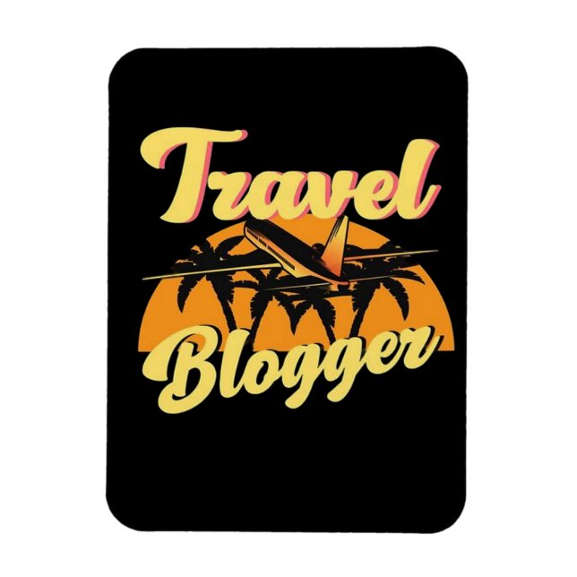 Travel Blogger Magnet (Vertical)