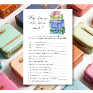 Travel Bridal shower - Bride the best