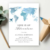 Travel Bridal Shower Love Is An Adventure