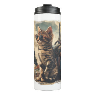 Travel Buddy Cat Thermal Tumbler