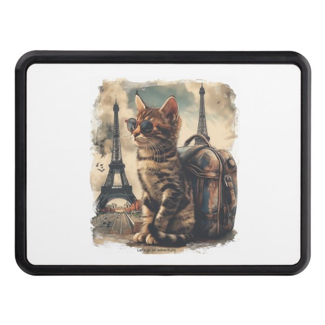 Travel Buddy Cat Trailer Hitch Cover (Front)