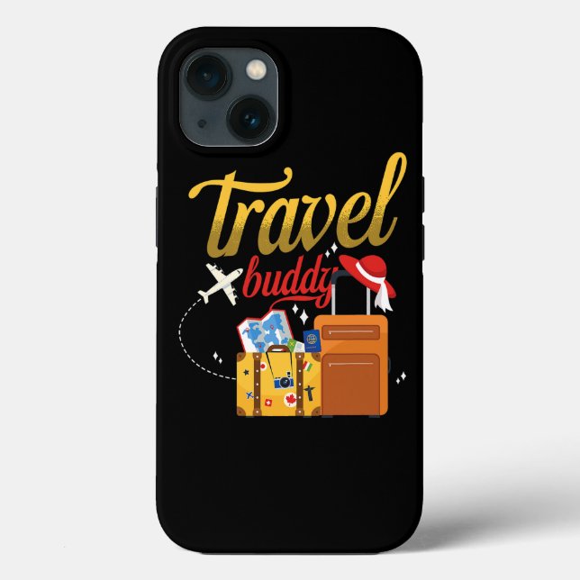 Travel Buddy Travelling Vacation Traveller Case-Mate iPhone Case (Back)