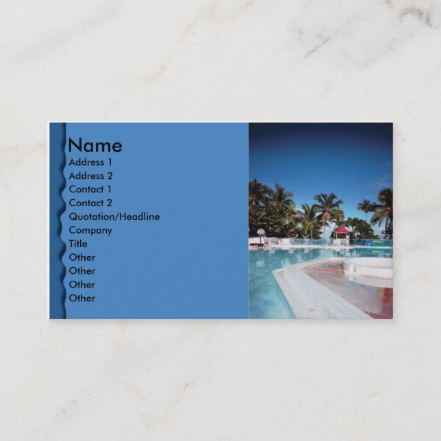 Travel Business Card (Front)