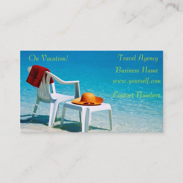 Travel business card (Front)