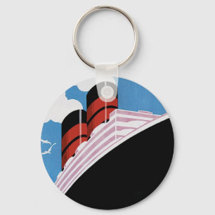 Travel by CA and Union Lines Keychain
