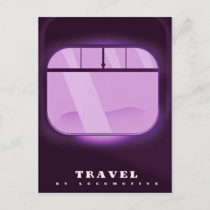 Travel - By Locomotive Postcard