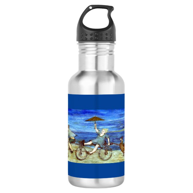 Travel By Tandem Bicycle 532 Ml Water Bo Bottle (Front)