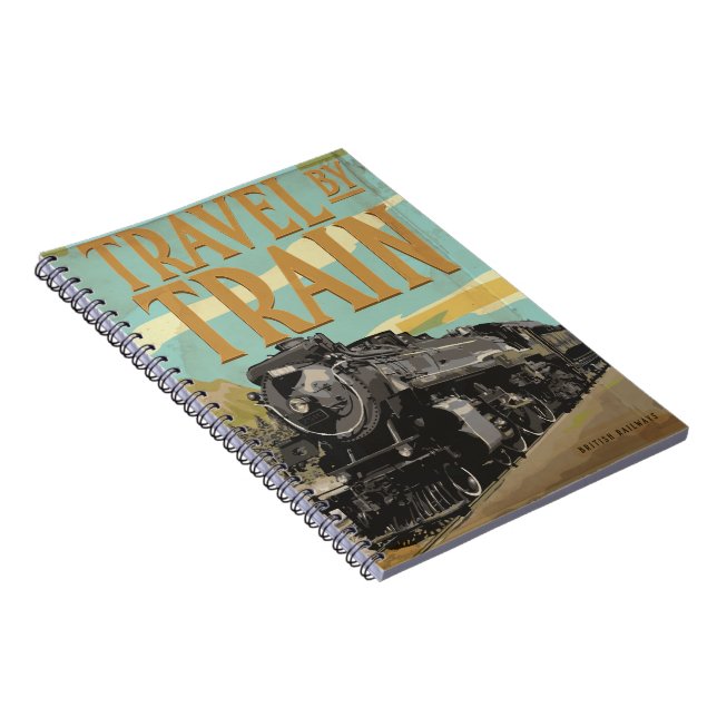 Travel By Train Notebook (Right Side)