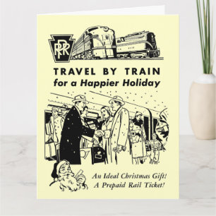 Travel By Train-Pennsylvania Railroad Card