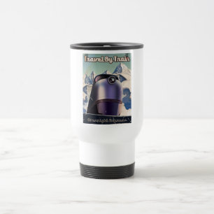 Travel By Train Sci-Fi vintage art Mug