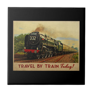 Travel By Train Tile