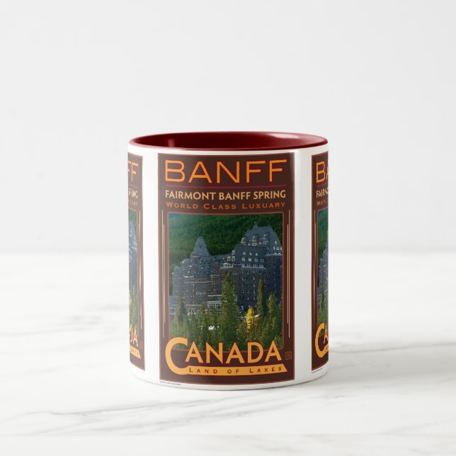 TRAVEL-Canada-Banff Two-Tone Coffee Mug (Center)