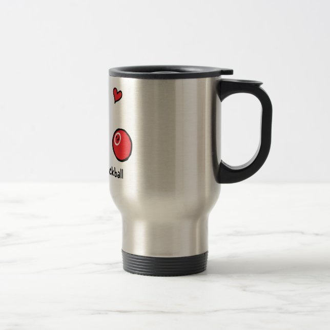 Travel Coffee Mug - Chicks Dig Kickball (Right)