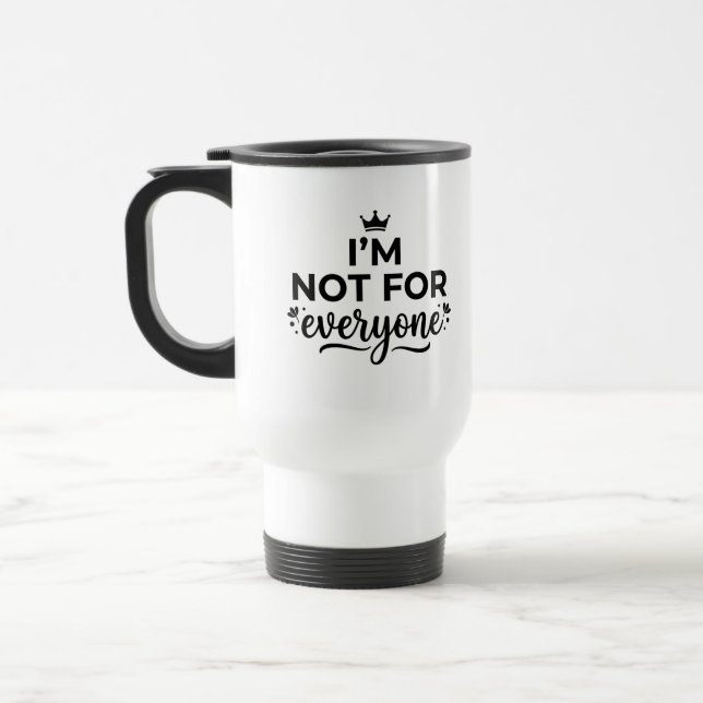 Travel Commuter Mug for Coffee Lovers (Left)