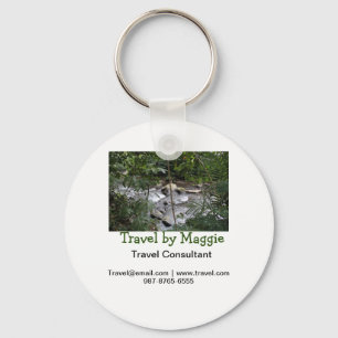 Travel consultant company add name email websphone keychain