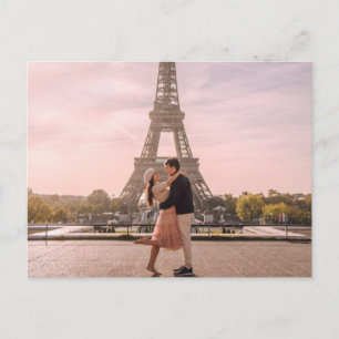 Travel couple photo postcard custom postcard